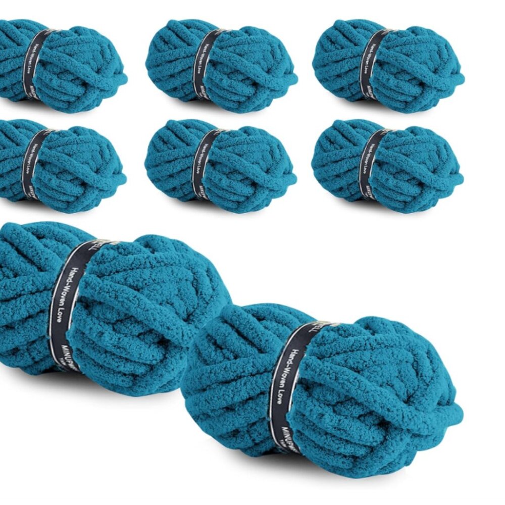 Handmade Ultra Soft Chenille Chunky Knit Throw - Picture 10 of 12